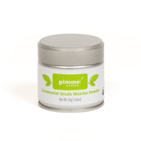 A tin of matcha.