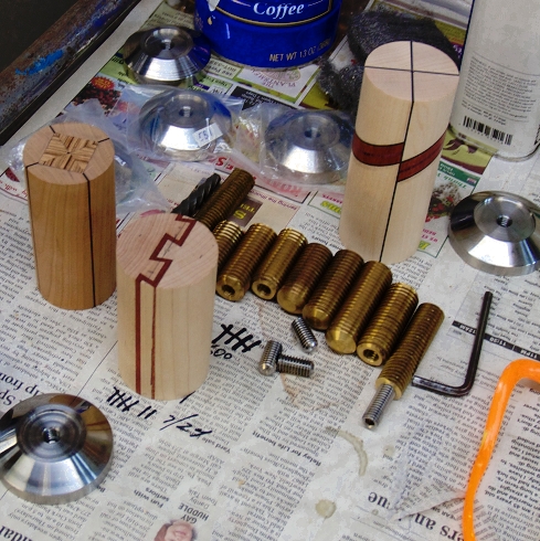 Tamper handles in the process of assembly